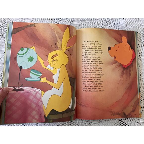 1989 Walt Disney Winnie the Pooh book, Vintage Disney Children’s Storybook - Picture 5 of 8